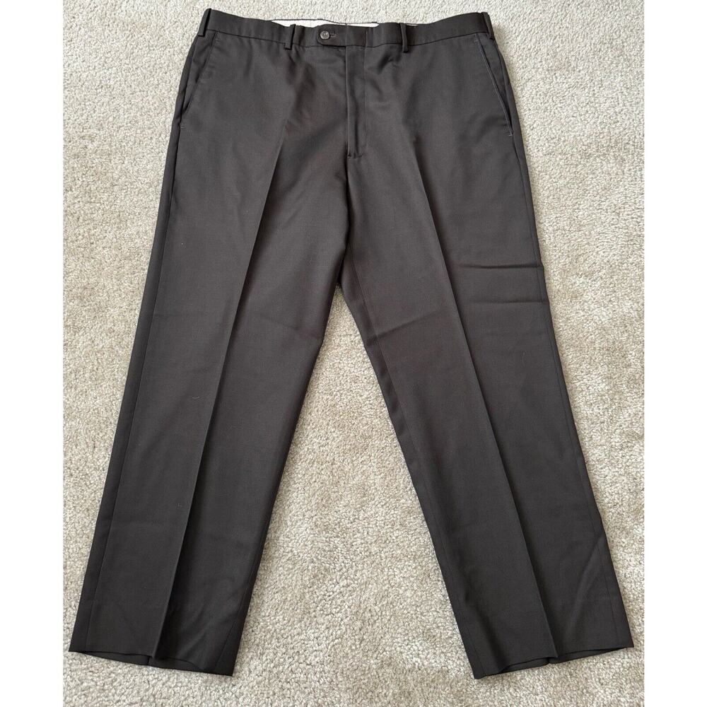 Britches Made In Italy Mens Size 40 R Worsted Wool Dress Dark Brown